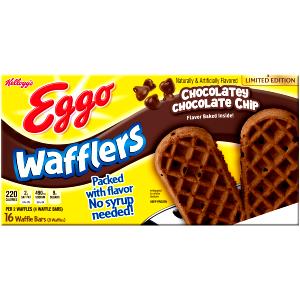2 waffles (4 waffle bars) (76 g) Wafflers Chocolatey Chip Muffin