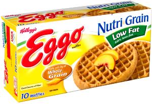 2 waffles (70 g) Nutri-Grain Low Fat Plus Wheat Blueberry Waffles