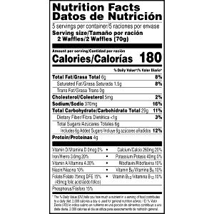 2 waffles (70 g) Strawberry Waffles