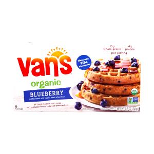 2 waffles (80 g) Whole Grain Organic Blueberry Waffles