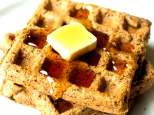 2 waffles Flaxseed Waffles