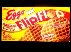 2 Waffles Waffle, Brown Sugar Cinnamon Flip Flop