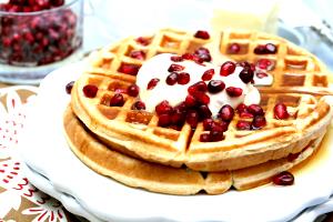 2 Waffles Waffle, Pomegran Plus