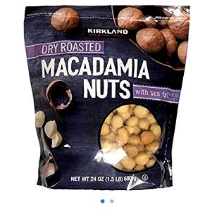 20 pieces (1 oz) Dry Roasted Macadamia Nuts