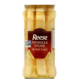 20 Pieces Asparagus Spears, All White, Peeled, Canned