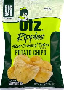 22 chips (1 oz) Rippled Sour Cream & Onion Potato Chips