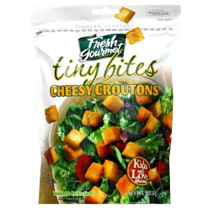 22 croutons (7 g) Tiny Bites Cheesy Croutons