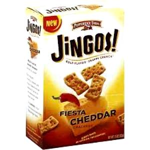 23 pieces (30 g) Jingos! Fiesta Cheddar