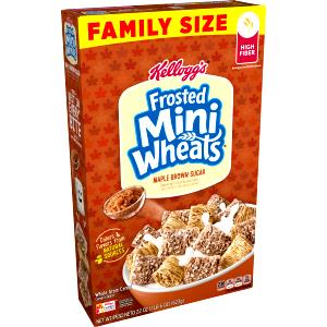 24 Biscuits Frosted Mini-Wheats Cereal With Milk, Maple & Brown Sugar