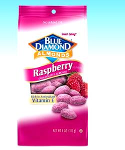 24 nuts (1 oz) Raspberry Flavored Almonds