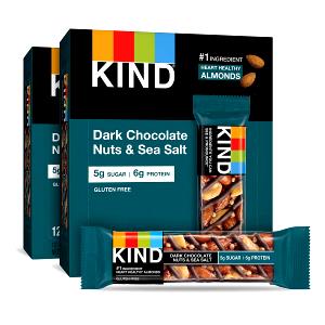 24 nuts (1 oz) Sea Salt Dark Chocolate Almonds