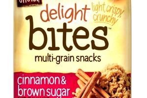 24 pieces (1 oz) Delight Bites Multi-Grain Snacks Aged White Cheddar