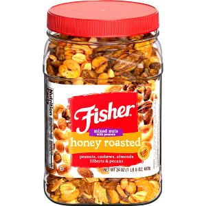 24 pieces (1 oz) Mixed Nuts Honey Roasted