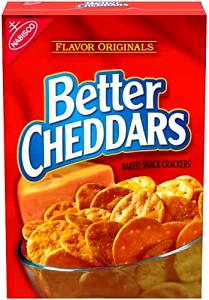 25 Crackers Crispy Cheddars Baked Snack Cracker