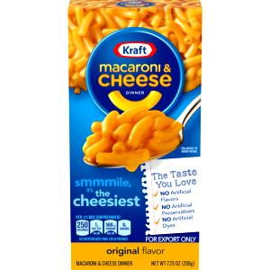 2.5 oz unprepared (70 g) Macaroni & Cheese - Cheddar Cheese