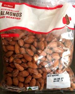 25 pieces (28 g) Dry Roasted Almonds