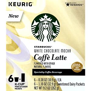 262 Grams MOCHA - Small - Soy Milk - White Chocolate - With Non-Fat Whip