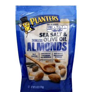 27 nuts (1 oz) Flavor Grove Skinless Almonds - Sea Salt & Olive Oil