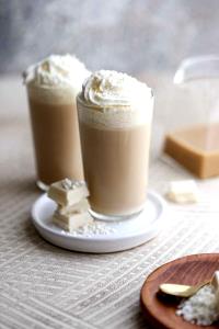 272 Grams MOCHA - Small - Soy Milk - White Chocolate - With Whip