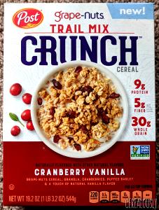 28 Grams Grape-Nuts Trail Mix Crunch, Fruit & Nut