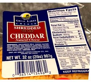 28 Grams Sharp Cheddar Cheese Crumbles