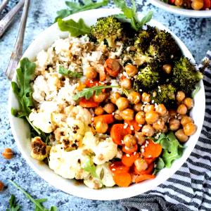 283 Grams Brown Rice & Vegetables Bowl, Vegan