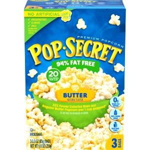 3 1/2 cups (30 g) 94% Fat Free Organic Microwave Popcorn