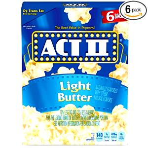 3 1/2 cups (30 g) Light Butter Popcorn