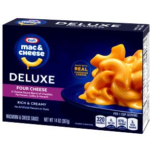 3 1/2 Oz Macaroni & Cheese Dinner, Deluxe Four Cheese Sauce