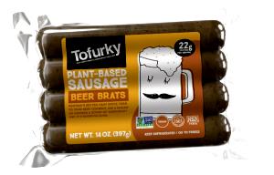 3 1/2 Oz Meatless Beer Brats