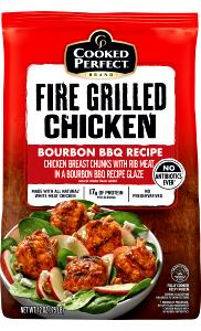3 1/2 pieces (3 oz) Fire Grilled Chunks Bourbon BBQ Chicken