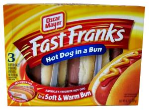 3 2/5 Oz Hot Dogs, Fast Franks
