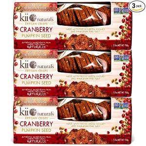 3-4 crisps (20 g) Cranberry Pumpkin Seed Crisps