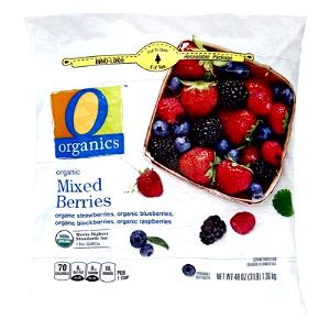 3/4 cup (140 g) Organics Mixed Berry Blend