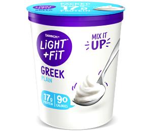 3/4 cup (170 g) Plain Greek Yogurt