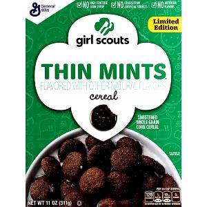 3/4 cup (28 g) Girl Scouts Thin Mints Cereal