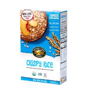 3/4 cup (30 g) Organic Whole Grain Brown Crispy Rice