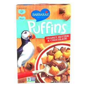 3/4 cup (30 g) Puffins Peanut Butter and Chocolate Cereal
