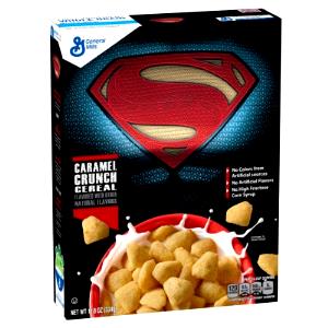 3/4 cup (30 g) Superman Caramel Crunch Cereal