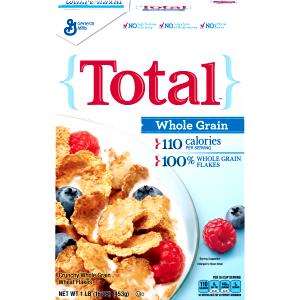 3/4 cup (30 g) Total Crunchy Whole Grain Wheat Flakes Cereal