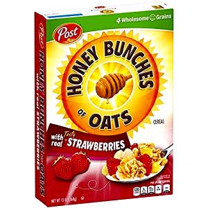 3/4 cup (31 g) Honey Oats and Flakes Cereal with Strawberries