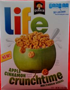 3/4 cup (32 g) Life Apple Cinnamon Crunchtime Multigrain Cereal