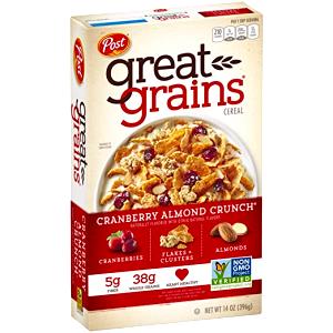3/4 cup (55 g) Crunchy Cranberry Almond Cereal