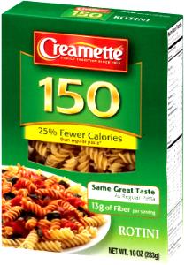 3/4 cup (56 g) 150 Calorie Rotini