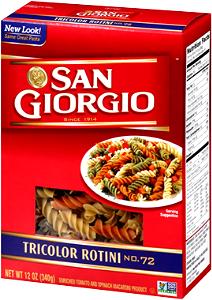 3/4 cup (56 g) Tricolor Rotini Pasta