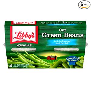 3/4 cup (85 g) Organic Bagged Vegetables - Cut Green Beans