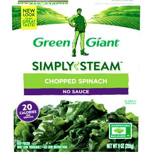 3/4 cup (85 g) Steam Supreme Chopped Spinach