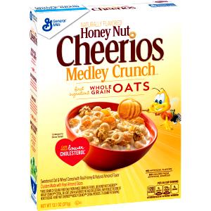 3/4 Cup Cheerios Cereal Crunch With Milk, Oat Cluster