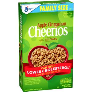 3/4 Cup Cheerios Cereal With Milk, Apple Cinnamon