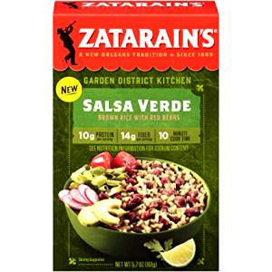 3/4 cup dry (1 cup prepared) (81 g) Salsa Verde Brown Rice with Red Beans